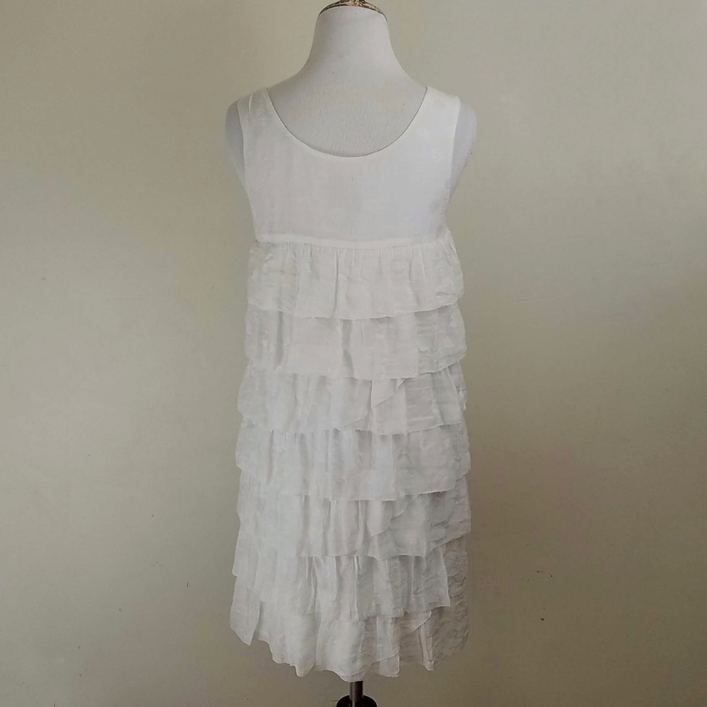 Ali Ro White Flutter Ruffle Dress - Picture 3 of 6